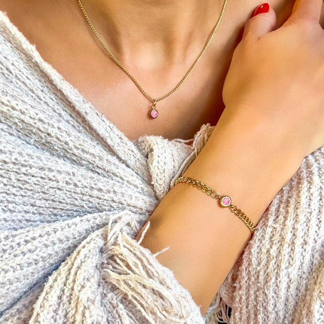 Geboortesteen ketting