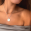 Coin ketting met geboortebloem
