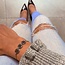 Drie coin armband met vingerafdrukken