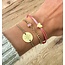 Coin armband met initialen