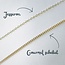 Bar ketting met naam en geboortesteen