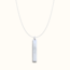 Verticale bar ketting met geboortebloem