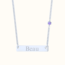 Bar ketting met naam en geboortesteen
