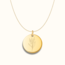 Coin ketting met geboortebloem