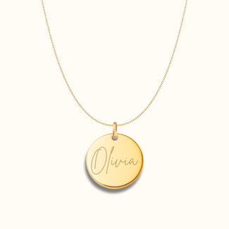 Coin ketting met naam