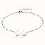 Twee coin armband met geboortebloemen