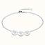 Drie coin armband met vingerafdrukken