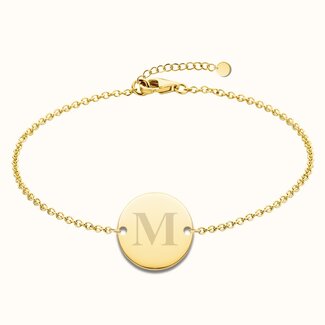 Coin armband met initialen