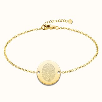 Coin armband met vingerafdruk