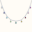 Ketting met geboortesteen hangers