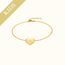 Kids | Mini hartjes armband met initiaal