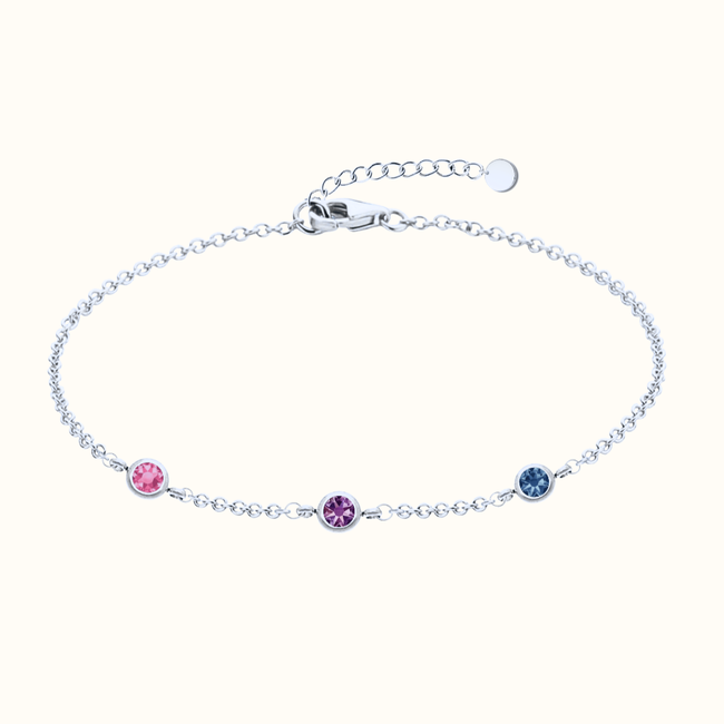 Armband met geboortestenen
