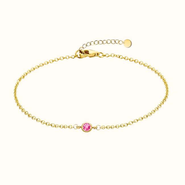 Geboortesteen armband