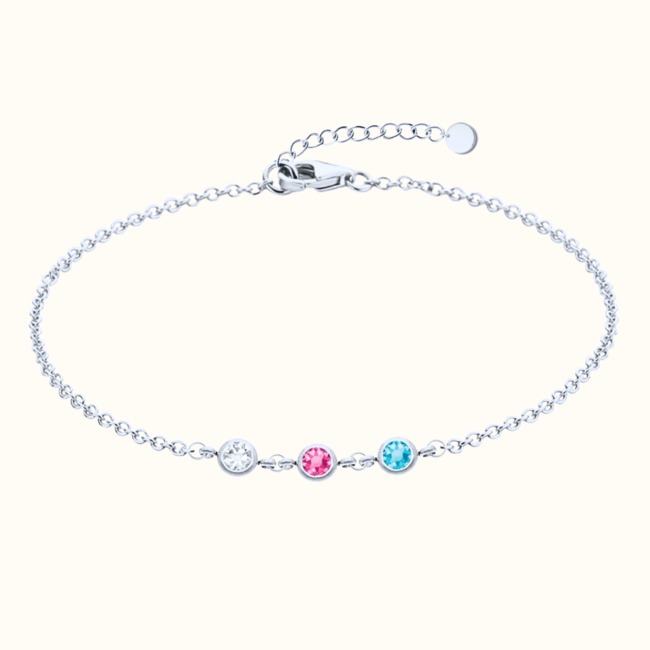 Armband met geboortestenen