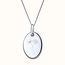 Ovale ketting met geboortebloemen