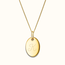 Ovale ketting met initiaal