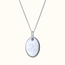 Ovale ketting met initiaal