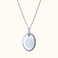 Ovale ketting met vingerafdruk
