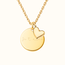 Coin ketting met hartje