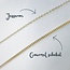 Mini coin ketting met initialen
