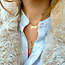 Mini coin ketting met initialen