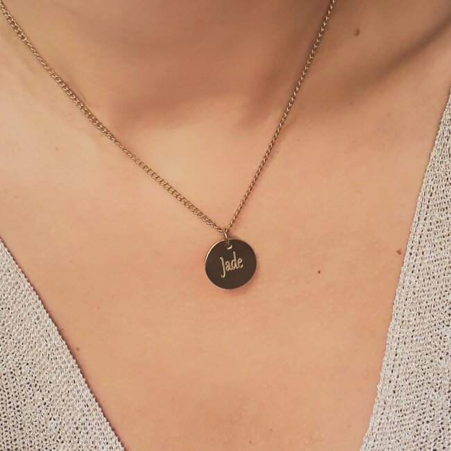 Coin ketting met naam