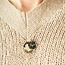 Dubbele coin ketting met vingerafdruk en naam