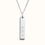 Verticale bar ketting met initialen