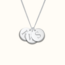 Mini coin ketting met initialen