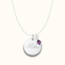 Coin ketting met naam en geboortesteen