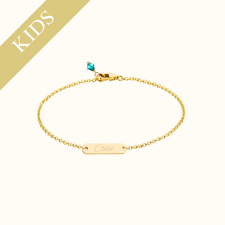 Kids | Mini bar armband met geboortesteen