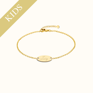 Kids | Ovale armband met naam