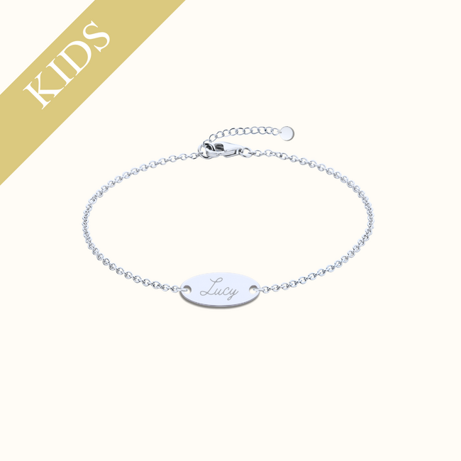 Kids | Ovale armband met naam