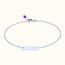 Mini bar armband met geboortesteen