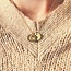 Mini coin ketting met initialen
