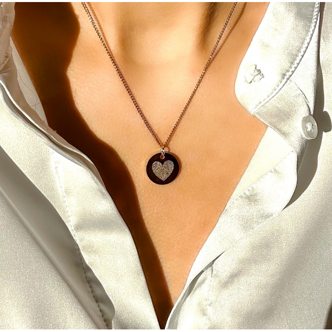 Coin ketting met lijntekening