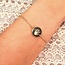 Coin armband met lijntekening
