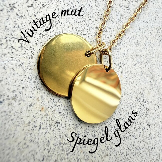 Coin ketting met initialen