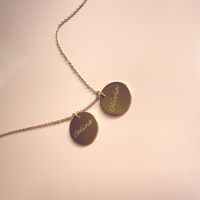 Dubbele coin ketting