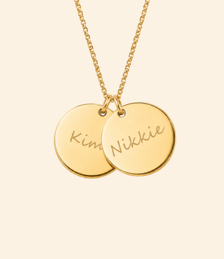 Dubbele coin ketting