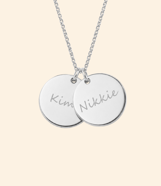 Dubbele coin ketting