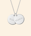 Dubbele coin ketting