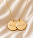 Dubbele coin ketting