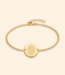 Coin armband met lijntekening