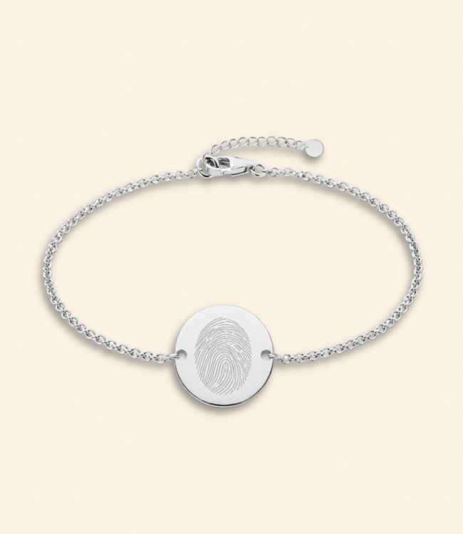 Coin armband met lijntekening