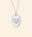 Ovale ketting met lijntekening
