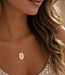 Ovale ketting met lijntekening