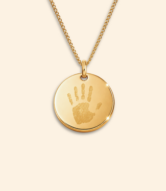 Coin ketting met lijntekening