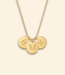 Mini coin ketting met initialen