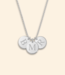 Mini coin ketting met initialen